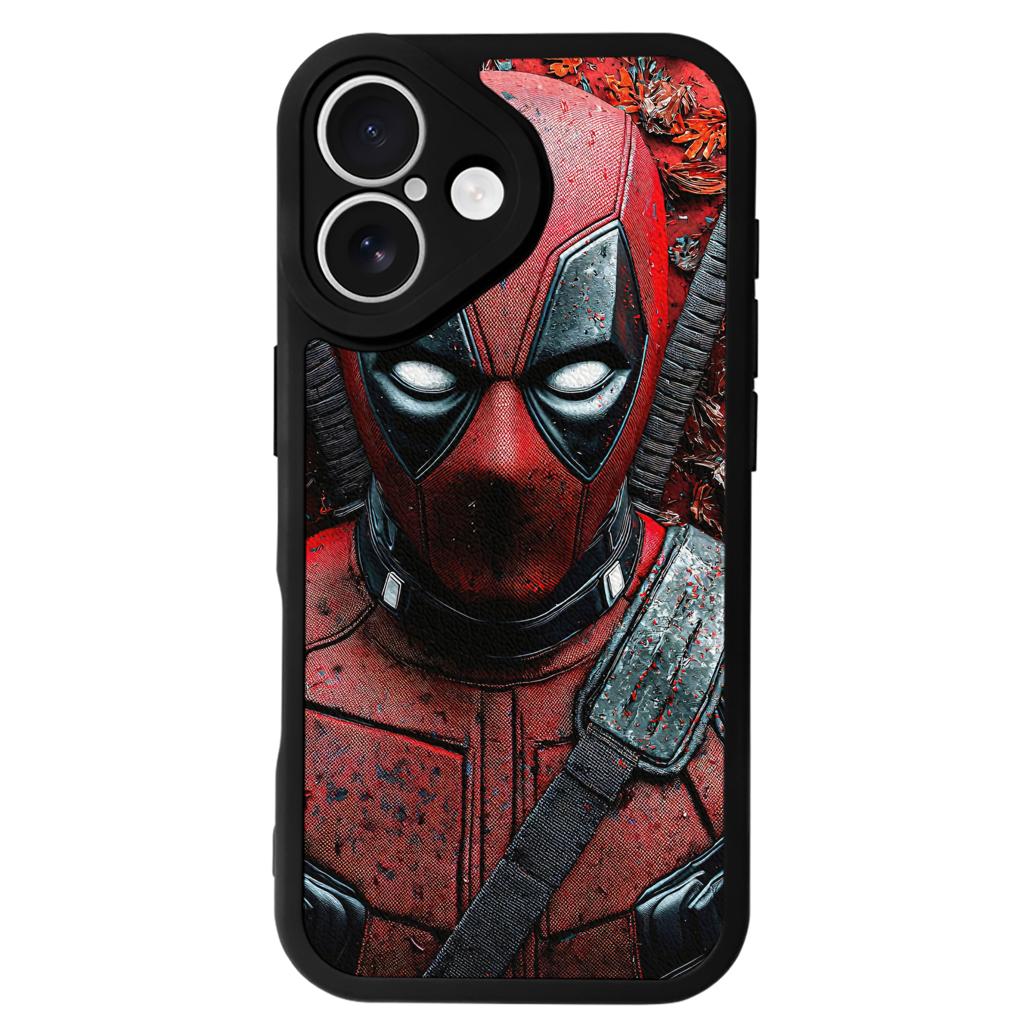 （画像用） Deadpool デッドプール 【iPhone 16シリーズ対応】シリコンスマホケース（レザー調） 材質：シリコン